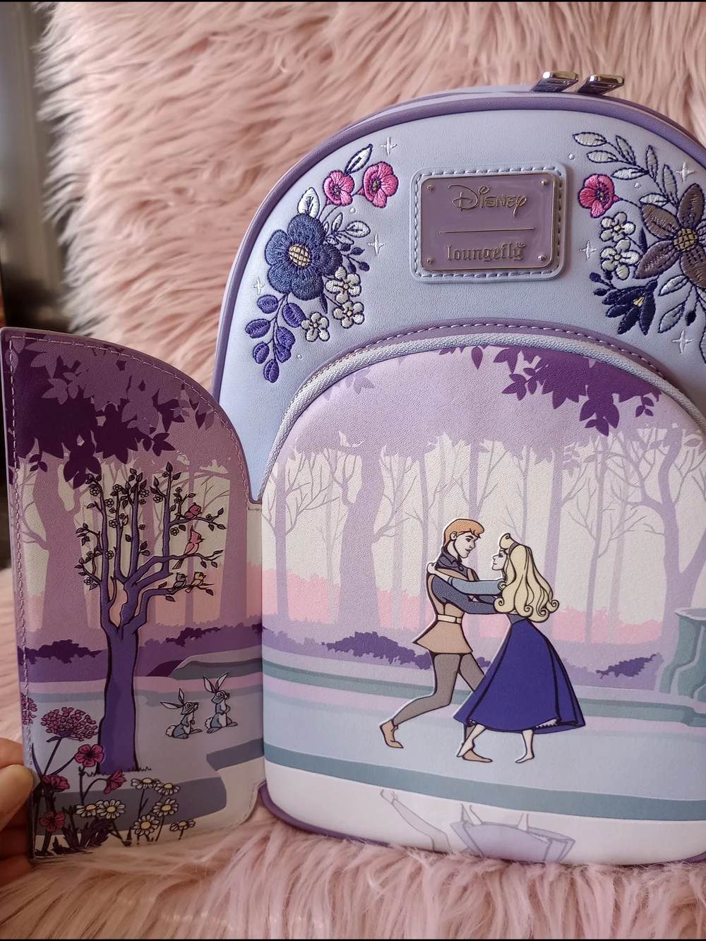 Sleeping Beauty 65th Anniversary Floral Scene Mini Backpack